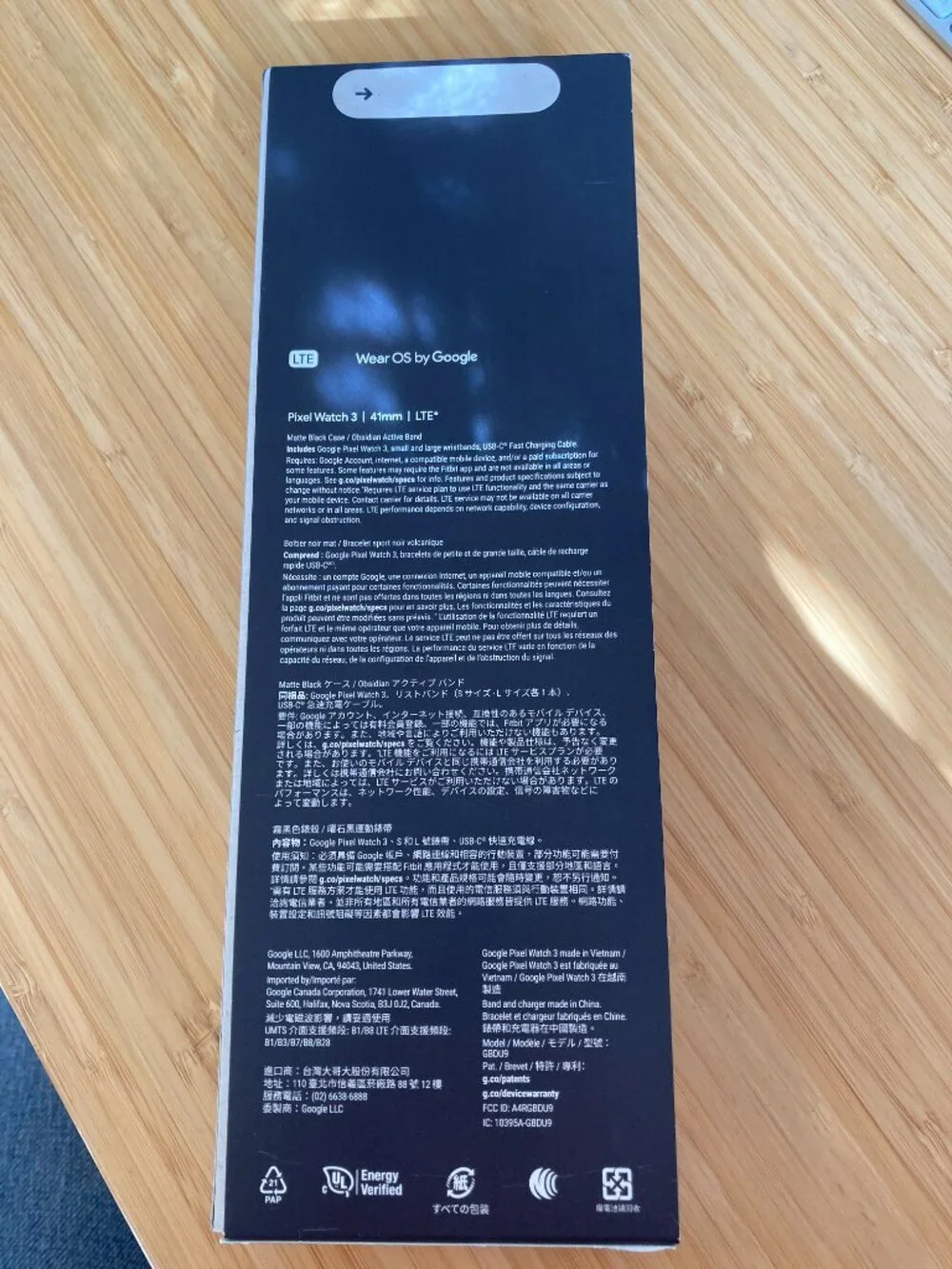 NEW IN BOX - Google Pixel Watch 3 - 41mm | LTE